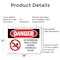 Signmission No Swimming Pool Closed Chemicals In Use Danger Sign, Aluminum, 18in W x 12in L, 2PK OS-2PACK-DS-A-1218-L-1627 - alternate 7